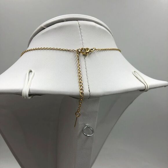 18K Gold Plated Women's Cascading Stars Necklace Cubic Zirconia Accent - Picture 4 of 10